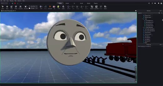 Nearly done with the 2D face rig tutorial (1/?) Next is the modelling tutorial (engines and rolling stock - in Blender)