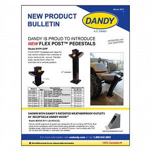 Flex Post™ Pedestal — AC Dandy Products Ltd. — AC Dandy Products Ltd.