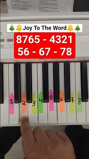 🎄 Joy To The World – Christmas Piano Tutorial 🎹✨