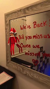 11K views · 338 reactions | Dec 1st! The Elves are Back ❤️ P.S. writing on the mirror with lipstick is a lot harder than I thought  #elfontheshelf #elfontheshelfideas #elfideas | Readysetcoupon | Facebook