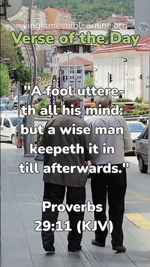 Proverbs 29:11 (KJV) - Most Inspiring Bible Verse Revealed!