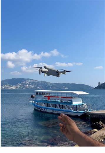 Aterrizaje de Drone DJI Mini 4 Pro en Acapulco