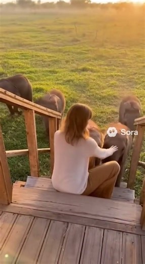 The Most Unlikely 'Porch Buddies': A 'Silly' Elephant's Stumble Gets a 'Tender' "Oh, Careful!