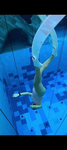 딥스테이션 -16m cwt #압력평형 #이퀄라이징 #프리다이빙 #프리다이버 #freediving #freediver #고프로 #gopro #틱톡스포츠 #배럴수영복 #리더핀 #다이빙풀 #수영장 #수영복 #swimsuit #swimwear