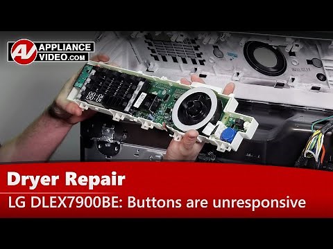 LG Dryer Repair - Buttons Are Unresponsive - PCB Display Assembly