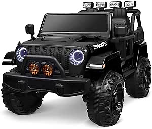 Joywhale 24V Kids Ride on Truck 2 Seater 4WD Battery Powered Motorized Car for Kids 3-8, with 300W Powerful Engine, 7AH Big Battery, Soft Braking, 2.4G Remote Control, Suspension & Car Cover