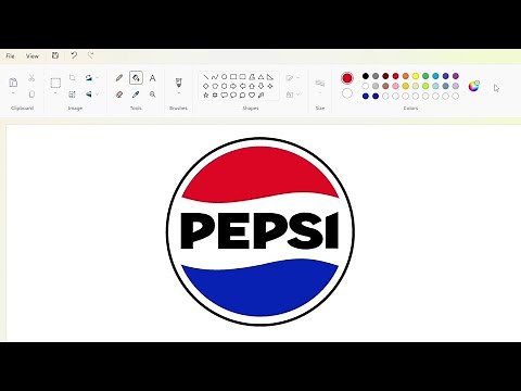 How to draw a new Pepsi logo using MS Paint | How to draw on your computer