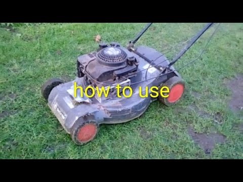 How to start and use a sovereign 50 push mower 