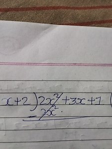 Solve the following polynomial division using long division:D... | Filo