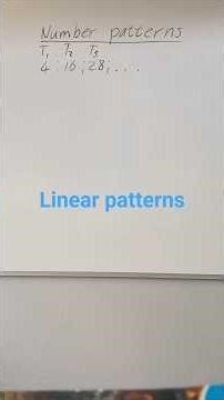 How to do linear patterns