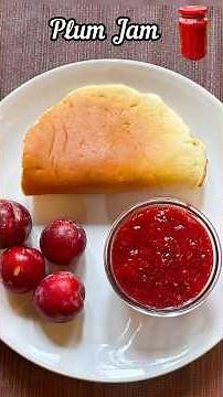 EPISODE-74 Easy Homemade Plum jam Recipe 🤤 #food #plumjam #fruitjam #recipe #cooking #viralvideo