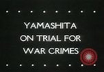 November 1945 – Manila Philippines: Runup to Yokohama War Crimes Trial of Kuroda and others; Clips of Trial of General Yamashita in Manila 1945 (WW2)