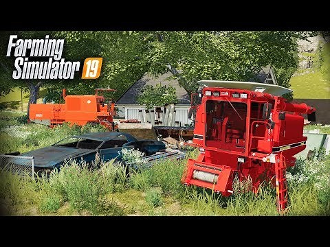 FS19- FOUND COMBINE WITH STOLEN TIRES ON AN ABANDONED FARM | HEADED TO THE SCRAP YARD