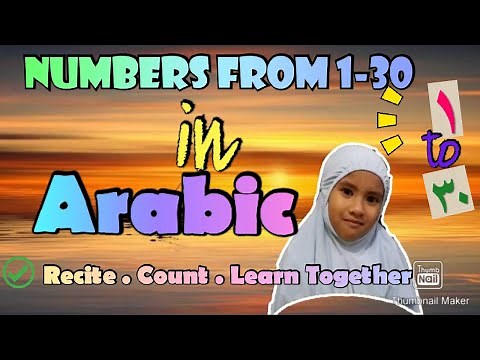 Numbers 1 to 30 in Arabic | Learn Arabic-English Vocabulary | Beginner