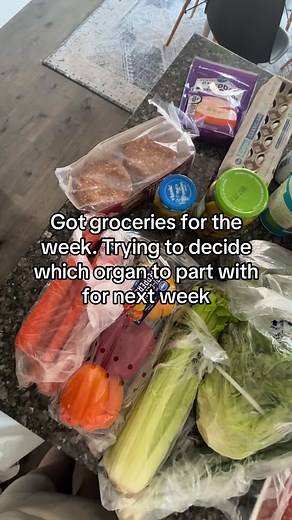 😔😔😔 brb, listing my kidney on craigslist!! #fyp #groceryhaul #heathy