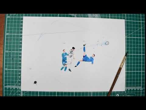 Animation of Ronaldo's Bicycle kick