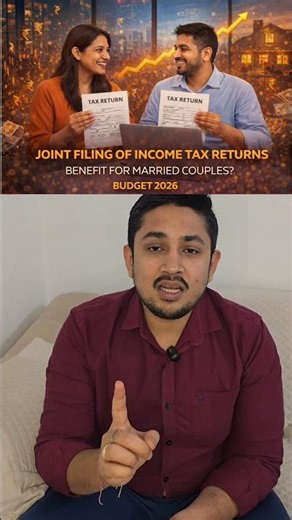 Joint Tax Filing for Married Couples? #budget2026 #incometax