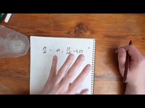 Trupmenos: paprastųjų ir dešimtainių konvertavimas