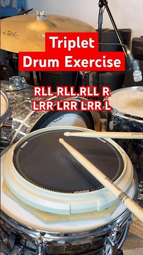 Triplet Drum Exercise (Easy Hand Speed Development) #drums #drummer #percussion