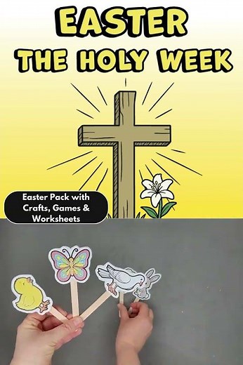 Pack of Easter Crafts and Worksheets for Sunday School