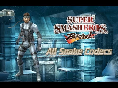 Super Smash Bros. Brawl: All Snake Codecs (Celebrate 1,000+ Subscribers!)