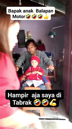 Balap motor ayo pak 😁 #shorts #funny #lucu #ngakak