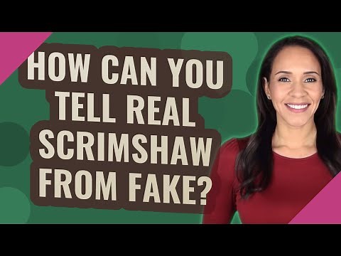 How can you tell real scrimshaw from fake?