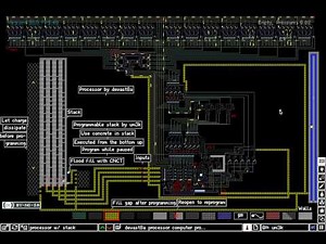 Powder Toy Processor Programmable Stack Demonstration