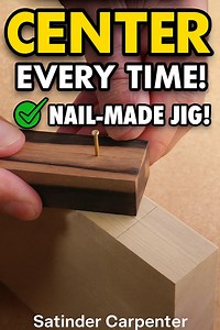 83K views · 713 reactions | Easy Center Point Jig – Made with Just a Nail! Pro. Woodworking tips for Carpenters friends晴漢 . . . #wood #woodworking #woodworkingtips #woodworkingtools #woodwork #carpentry #carpenter #handmade #diy #carpentrywork #carpentryskills #woodworkingcommunity | Satinder Carpenter | Facebook