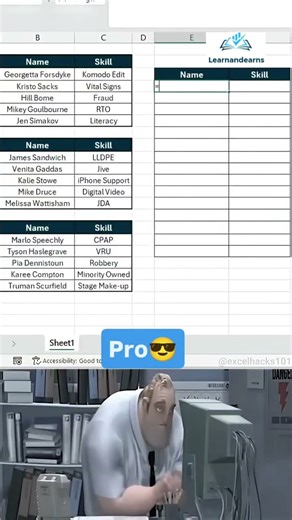 VStack Formula in Excel