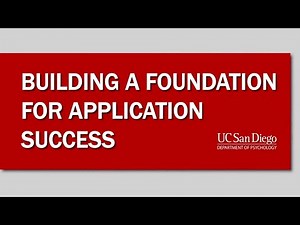 Building a Foundation for Grad Application Success | Grad School and Careers | UCSD Psychology