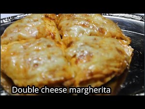 Double cheese margherita / Cheese pizza recipe.
