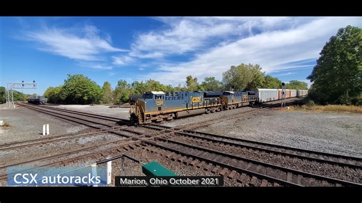 4.4K views · 154 reactions | CSX auto racks hit the diamond at Marion, Ohio in 2021 #trainvideo #railroad #railfan #fblifestyle | StormySky Rail Productions | Facebook