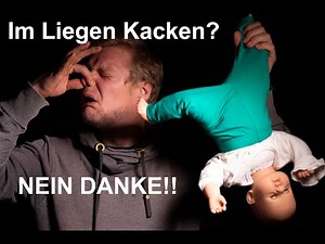 Weil im Liegen zu kacken einfach scheiße ist: Kind abhalten / windelfrei