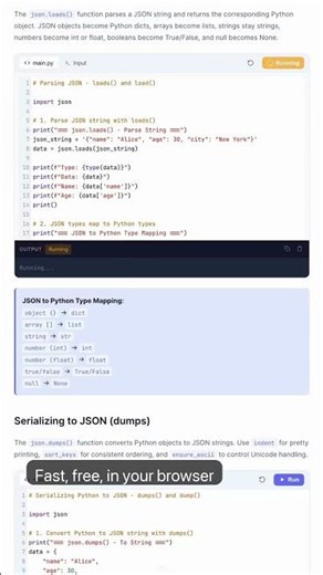 Python JSON - loads, dumps, load, dump, Custom Encoders — in 30 seconds #Python