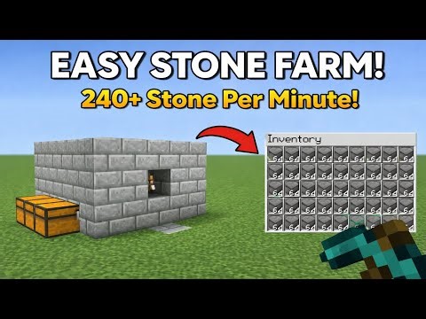 Minecraft AFK Stone Generator - 9,800 per Hour!