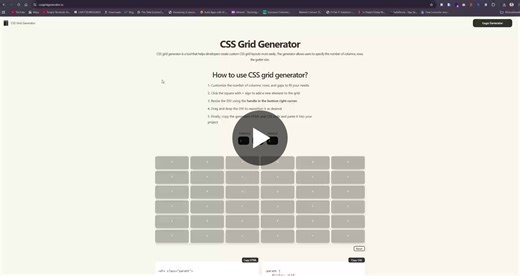 CSS Grid Layouts Made Easy with CSS Grid Generator | Okyere Amponsah Kwatia posted on the topic | LinkedIn