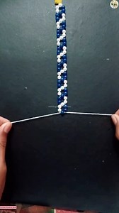 DIY Easy White Blue Seed Bead Bracelet 😍😍 | Wedding Decoration Ideas