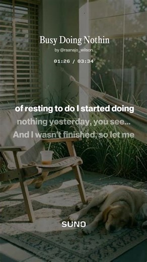 busy doing nothin 😉
