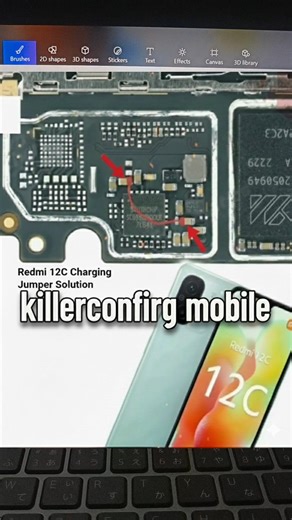 redmi 12 no charging jumper | no charging problem solution | redmi mobile no charging #shortsvideo