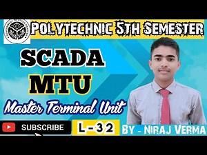 MTU Master terminal Unit in scada|Plc microcontroller scada| UP polytechnic 5th sem. ‪@wirelessera‬