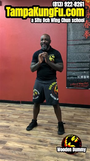 Tampa Kung Fu on Instagram: ". 🪵 Learning the Wing Chun Wooden Dummy isn’t just about hitting a piece of wood—it’s about sharpening your structure, timing, and precision. Each movement builds better reflexes, stronger technique, and deeper understanding of kung fu fundamentals. Whether for martial arts, self-defense, or personal growth, training on the wooden dummy helps you move with efficiency, power, and confidence. Perfect for anyone ready to level up their Wing Chun skills!"