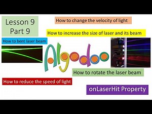 OnLaserHit: Step by Step Script Menu Tutorial | Algodoo || Lesson 9 | Part Nine