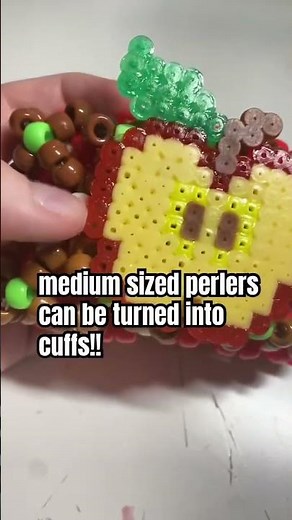 Cute crafts for when you are bored #kandi #perlerbead #kandikid #crafty #cute #scenecore #diy