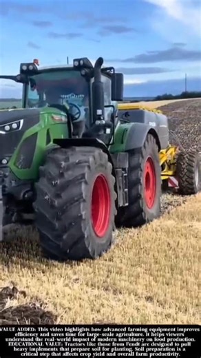 Powerful Field Preparation with a Modern Fendt Tractor! #shorts