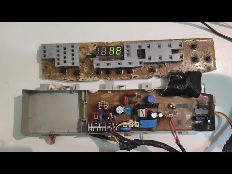 Washing Machine PCB repair, Simple technique to trace, inlet valve, drain not working