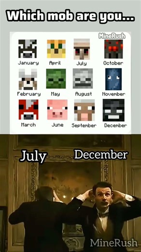 Which Minecraft Mob Are You? 😳 | #shorts #minecraft #minerush #trend