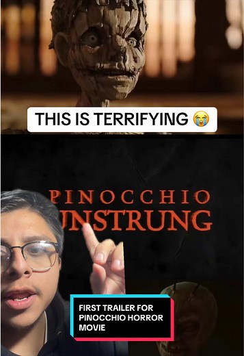 PINOCCHIO HORROR MOVIE TRAILER IS TERRIFYING 😭 #pinocchio #horrormovie #winniethepooh