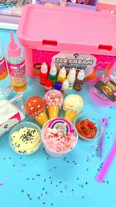 3.4K views · 118 reactions | ICE CREAM SLIME KIT UNBOXING #slime #unboxing | Girl Crafts | Facebook