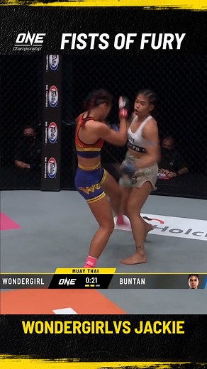 All the INCREDIBLE MOMENTS from the 🔥 Muay Thai battle between Wondergirl Fairtex 🇹🇭 and Jackie Buntan 🇺🇸 #ONEFistsOfFury | ONE Championship